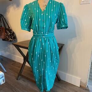Vintage Darian Dress Green Size 14